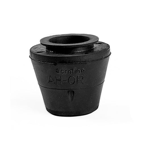 A rubber mount to be used as resilient sound isolation hanger