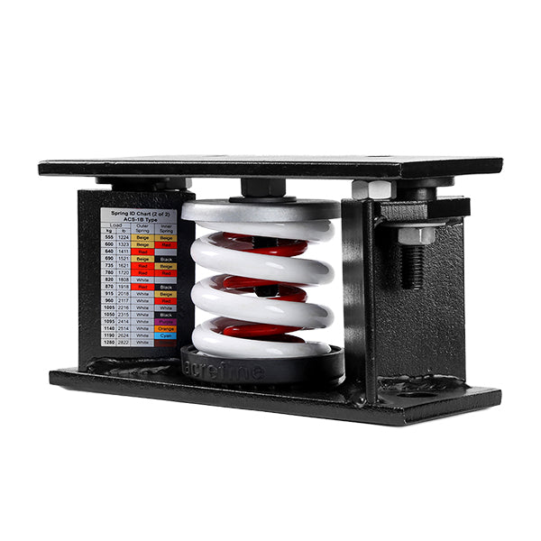 Heavy duty steel housed spring vibration isolator