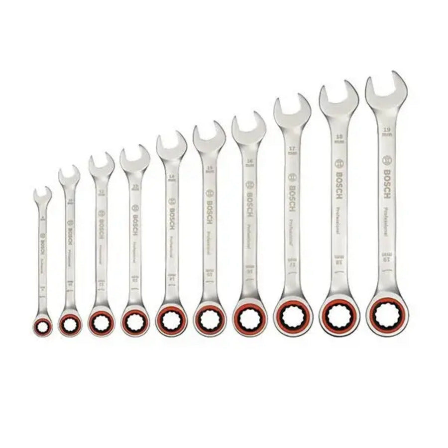 Bosch Professional Ratchet Spanner Set 10-Piece
