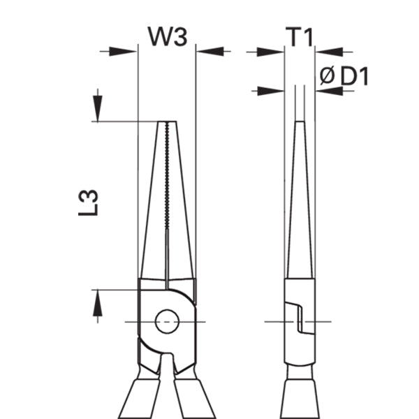 Gedore Round Nose Pliers 160 mm
