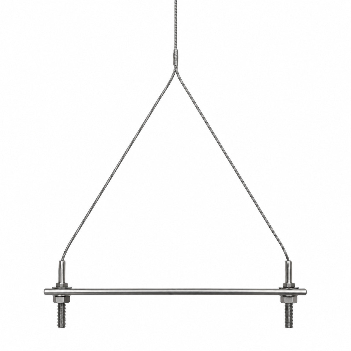 Gripple Y-Pipe Hanger Kit on its own: a wire rope triangle with a horizontal support bar.