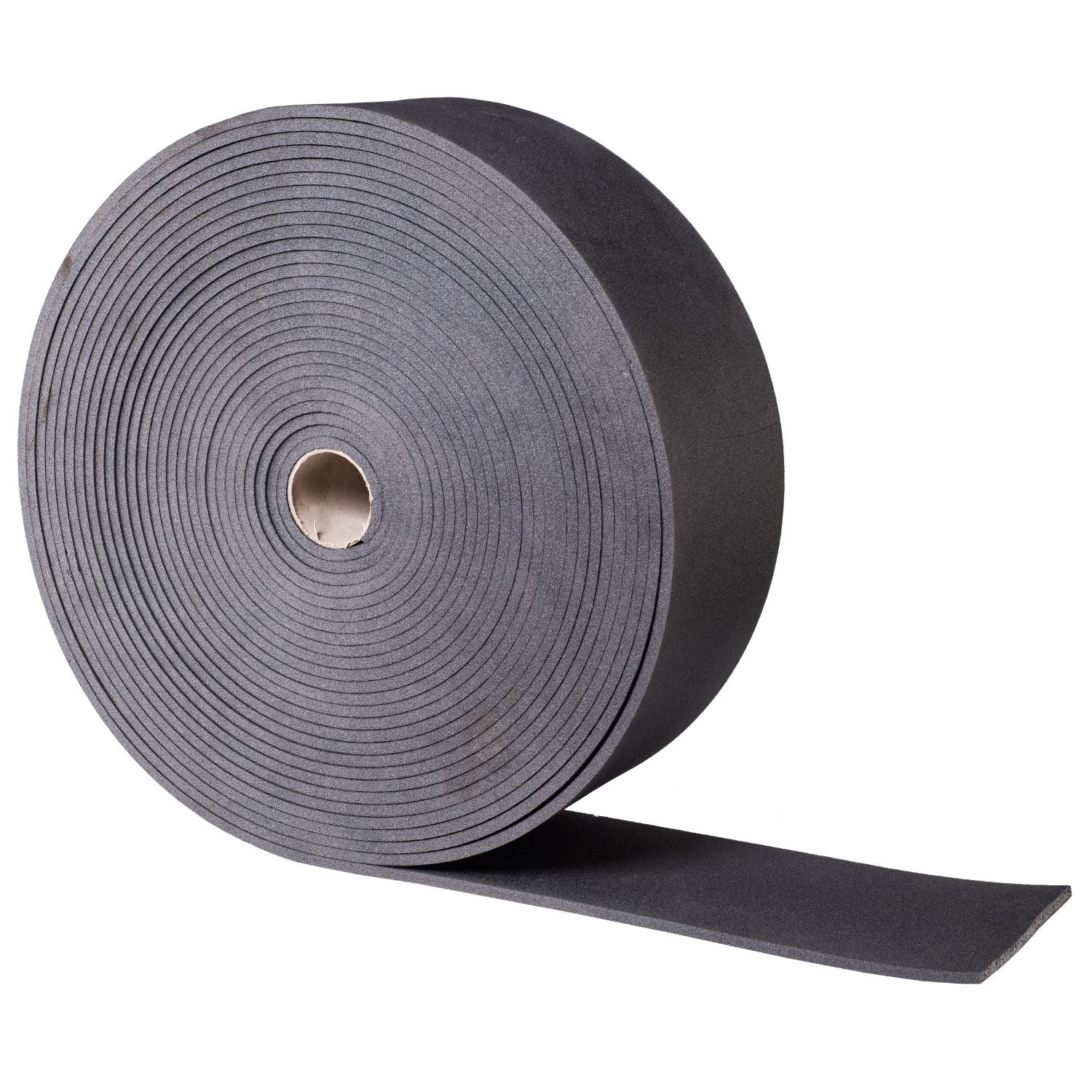 Roll of Acrefine floating floor perimeter isolation strip designed for preventing acoustic flanking at wall junctions.