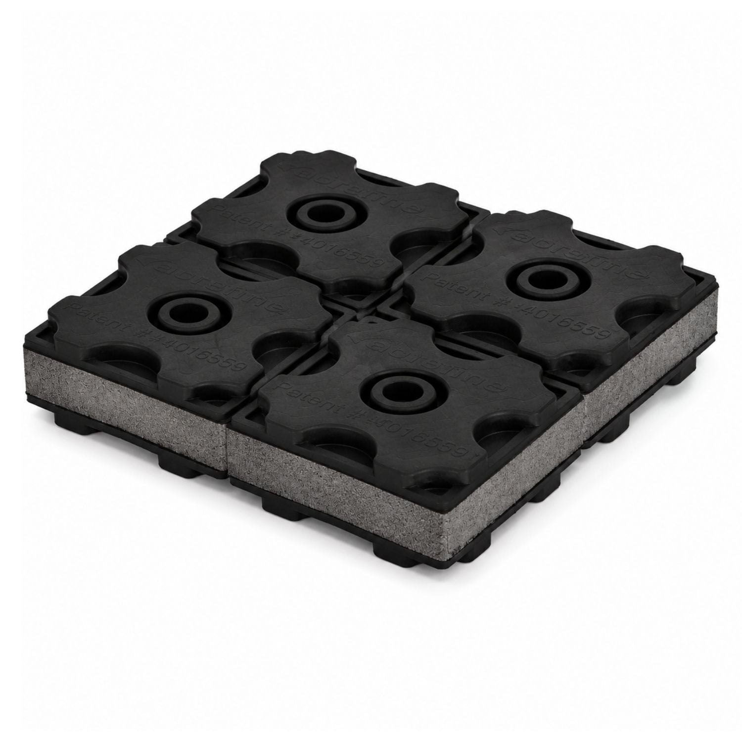 Acrefine modular anti-vibration pad 100x100 mm.