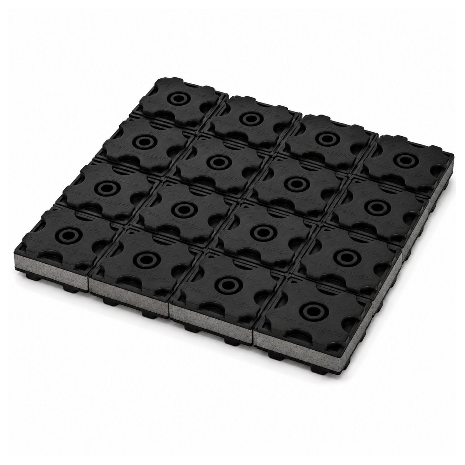 Acrefine modular anti-vibration pad 200x200 mm.