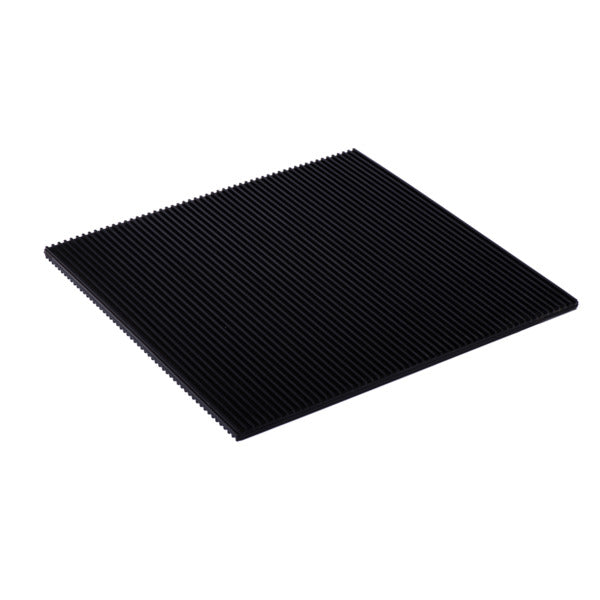 A sheet of of ribbed rubber pad. 