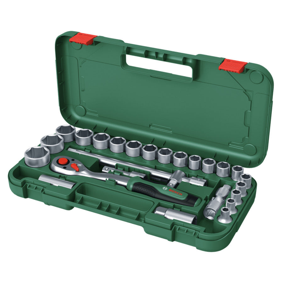 Bosch 1/2" Socket Set with Ratchet 25-Piece