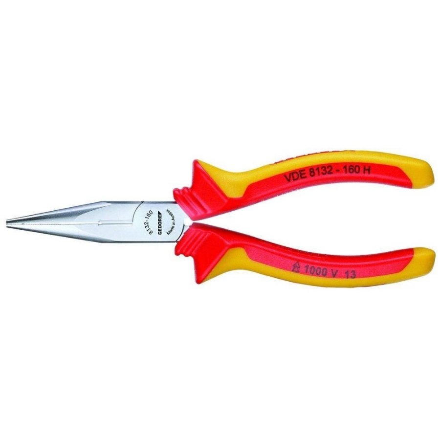 Gedore VDE Long Nose Pliers 160 mm
