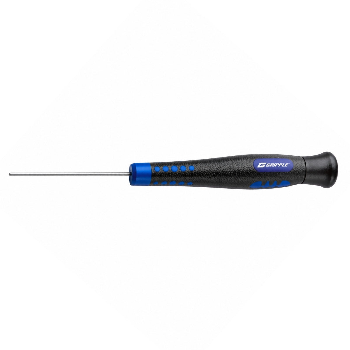 Gripple Setting Key laid flat, showing the full shaft length against the moulded handle.