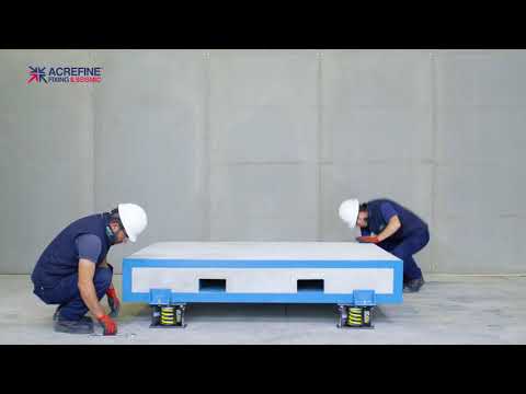 Video of installation instructions for restrained spring isolators with inertia base.