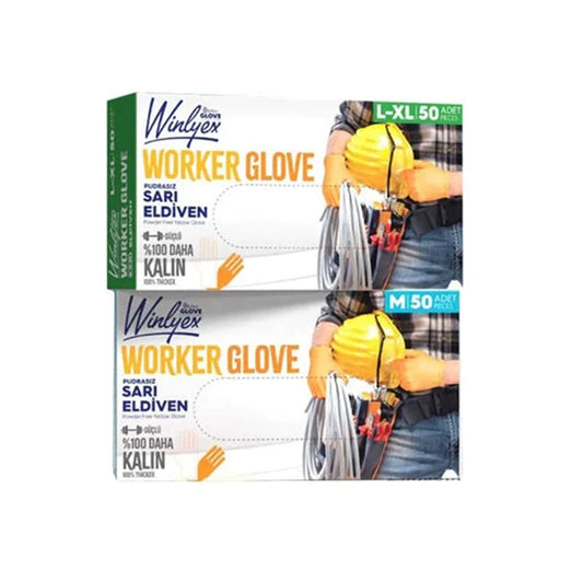 Reflex Worker Latex Free Disposable Gloves