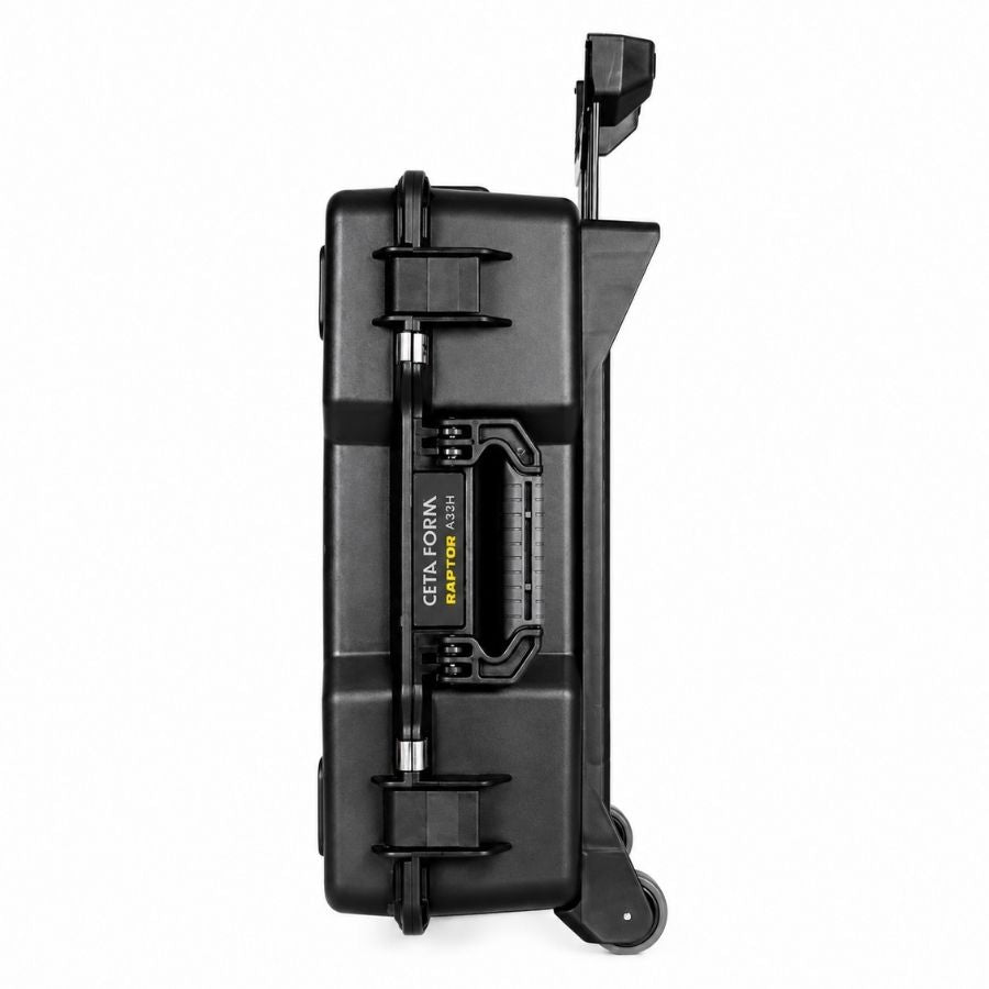 rolling tool case with heavy-duty wheels and robust latches